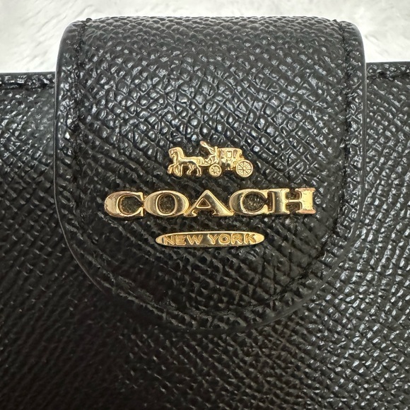 Coach Single Fold Leather Wallet - Picture 3 of 8